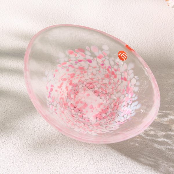 Sakura Glass Small Oval Bowl For Discount - Image 3