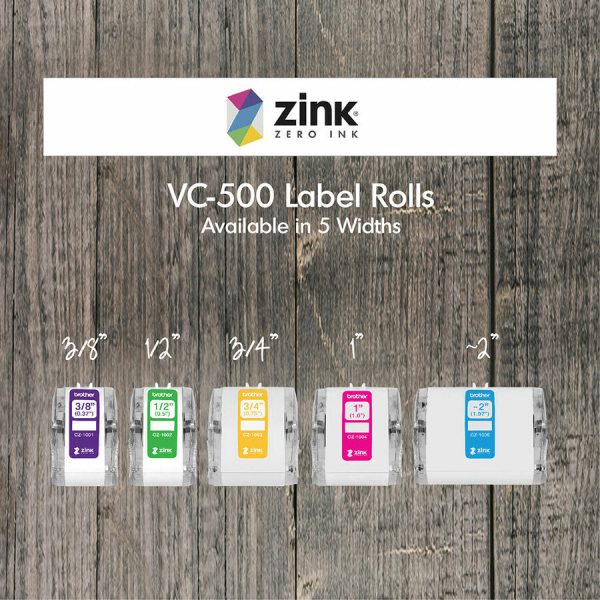 Brother Genuine CZ-1003 continuous length   (0.75 ) 19 mm wide x 16.4 ft. (5 m) long label roll featuring Zero Ink technology - 3 4  Width - Zero Ink (ZINK) - Paper - 1 Each - Water Resistant Sale - Image 4