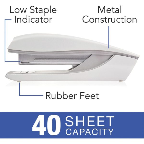 Swingline NeXXt Series Style Desktop Stapler - 40 Sheets Capacity - 210 Staple Capacity - Full Strip - 1 Each - White Online - Image 3