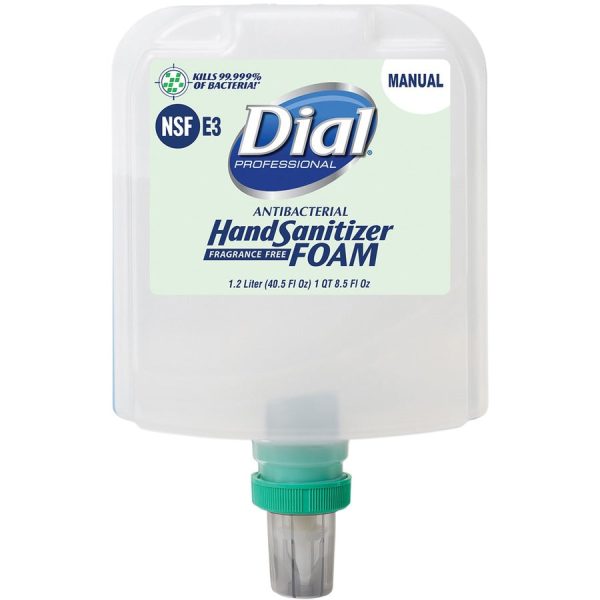 Dial Hand Sanitizer Foam Refill - 40.5 fl oz (1197.7 mL) - Bacteria Remover - Healthcare, Restaurant, School, Office, Daycare - Clear - Dye-free, Fragrance-free - 3   Carton on Sale - Image 3