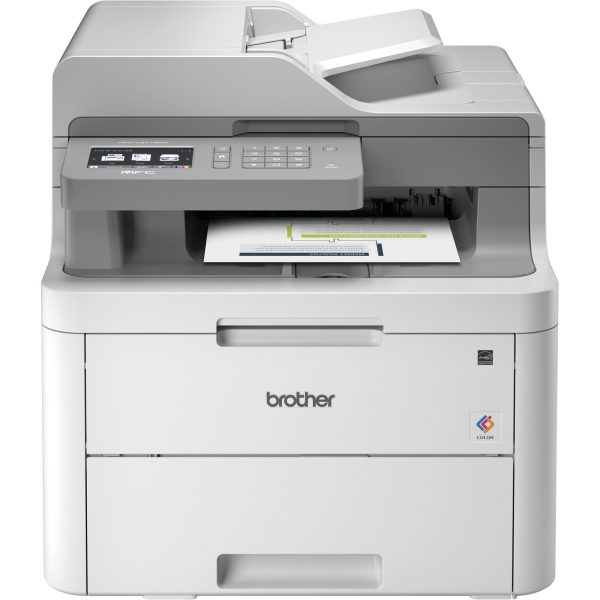 Brother MFC-L3710CW Compact Digital Color All-in-One Printer Providing Laser Quality Results with Wireless - Copier Fax Printer Scanner - 19 ppm Mono 19 ppm Color Print - 600 x 2400 dpi Print - Up to 30000 Pages Monthly - 251 sheets Input - Color Sca For Cheap - Image 2