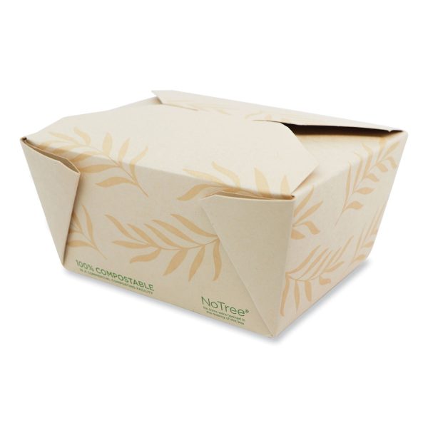 No Tree Folded Takeout Containers, 26 oz, 4.2 x 5.2 x 2.5, Natural, Sugarcane, 450 Carton Online