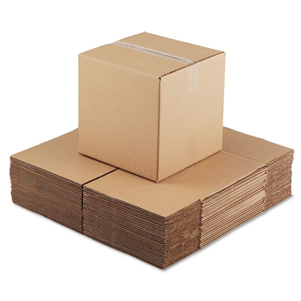 Cubed Fixed-Depth Corrugated Shipping Boxes, Regular Slotted Container (RSC), 14  x 14  x 14 , Brown Kraft, 25 Bundle Supply - Image 2