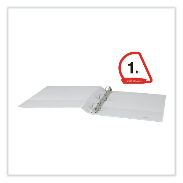 Slant D-Ring View Binder, 3 Rings, 1  Capacity, 11 x 8.5, White, 12 Carton Online Hot Sale - Image 5
