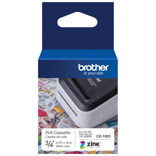 Brother Genuine CZ-1003 continuous length   (0.75 ) 19 mm wide x 16.4 ft. (5 m) long label roll featuring Zero Ink technology - 3 4  Width - Zero Ink (ZINK) - Paper - 1 Each - Water Resistant Sale - Image 5