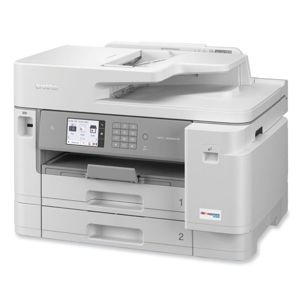 Brother Workhorse MFC-J5955DW Wireless Inkjet Multifunction Printer - Color - Copier Fax Printer Scanner - 30 ppm Mono 30 ppm Color Print - 1200 x 4800 dpi Print - Automatic Duplex Print - Color Flatbed CIS Scanner - 1200 dpi Optical Scan - Color Fax Online Hot Sale