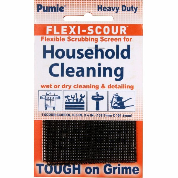 U.S. Pumice Flexi-Scour Scouring Screen - Ready-To-Use - 1 Pack - Easy to Use, Chemical-free, Flexible - Gray Online now