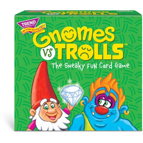 Trend Gnomes vs Trolls Three Corner Card Game - Matching - 2 to 4 Players - 1 Each For Discount