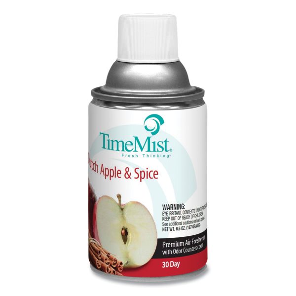 Premium Metered Air Freshener Refill, Dutch Apple and Spice, 6.6 oz Aerosol Spray, 12 Carton Sale - Image 2