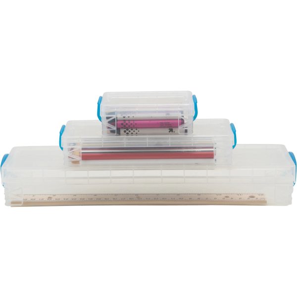 Advantus Super Stacker School Kit - Snap-tight Closure - Heavy Duty - Stackable - Plastic - Transparent - For Pen Pencil, Marker, Crayon, Ruler, Office, School, Home, Paper Clip, Rubber Band, Craft Supplies, Storage, ... - 1 Each Sale - Image 2