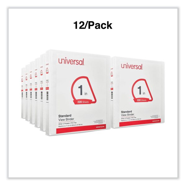 Slant D-Ring View Binder, 3 Rings, 1  Capacity, 11 x 8.5, White, 12 Carton Online Hot Sale - Image 4