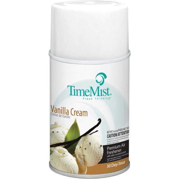 TimeMist Metered 30-Day Vanilla Cream Scent Refill - Spray - 6000 ft - 5.3 fl oz (0.2 quart) - Vanilla Cream - 30 Day - 12   Carton - Long Lasting, Odor Neutralizer on Sale - Image 3