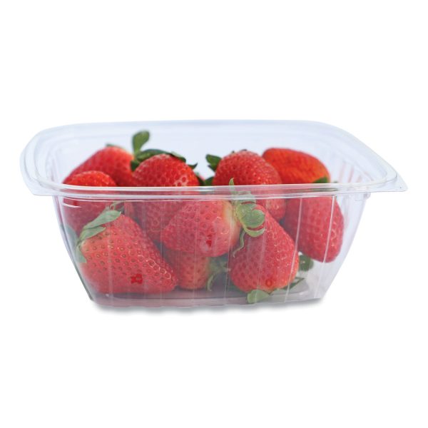 PLA Rectangular Deli Containers, 32 oz, 6.1 x 7.6 x 2.8, Clear, Plastic, 600 Carton on Sale