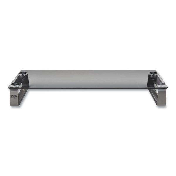 Universal Glass-Top Monitor Riser, 22  x 8  x 3 , Clear, Supports 3.9 lbs Online Sale - Image 3