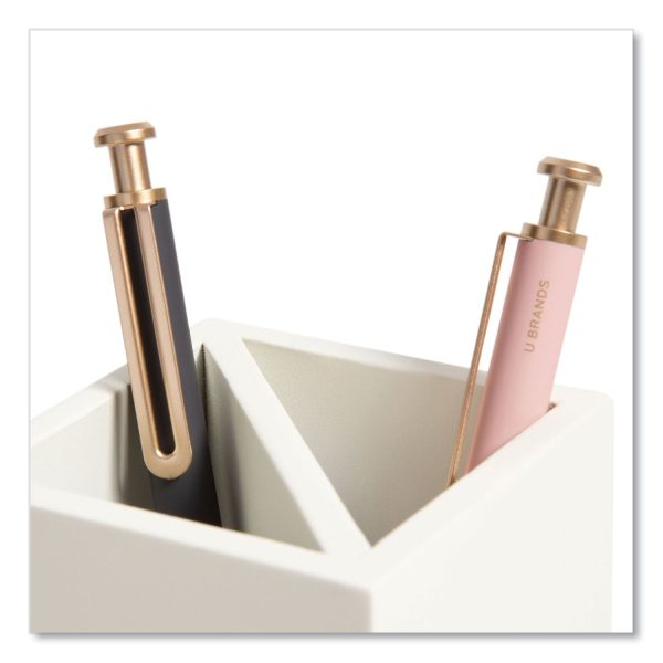 Juliet Pencil Cup, 3 w x 3 d x 4 h, White Online - Image 4