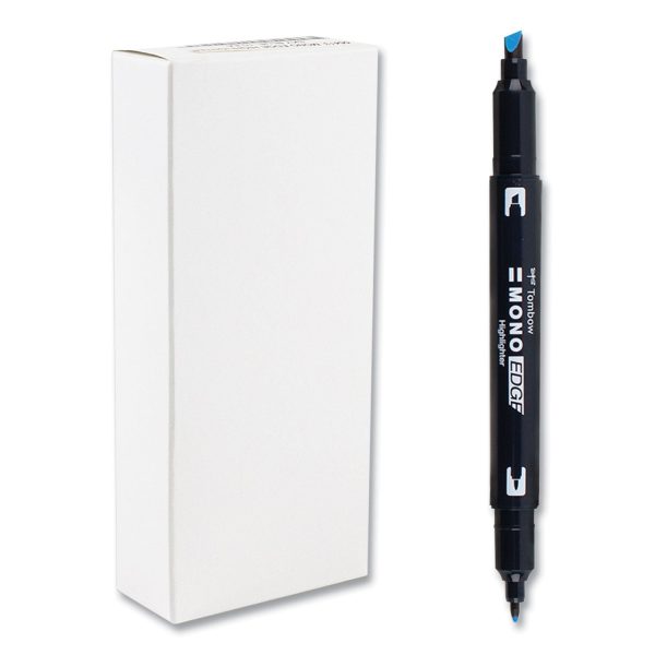Highlighters, Skyblue Ink, Bullet Chisel Tip, Skyblue Barrel, 10 Box on Sale