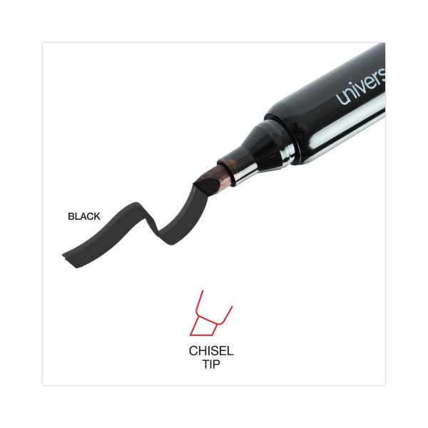 Chisel Tip Permanent Marker Value Pack, Broad Chisel Tip, Black, 36 Pack on Sale - Image 4