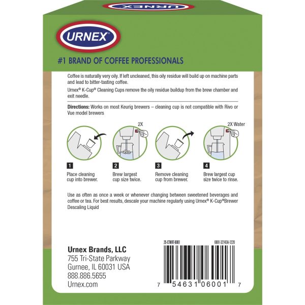 Urnex Single Brewer Cleaning Cups - For Coffee Brewer - Odorless, Phosphate-free, Biodegradable - 5   Box - 1 Each - Multi Supply - Image 2