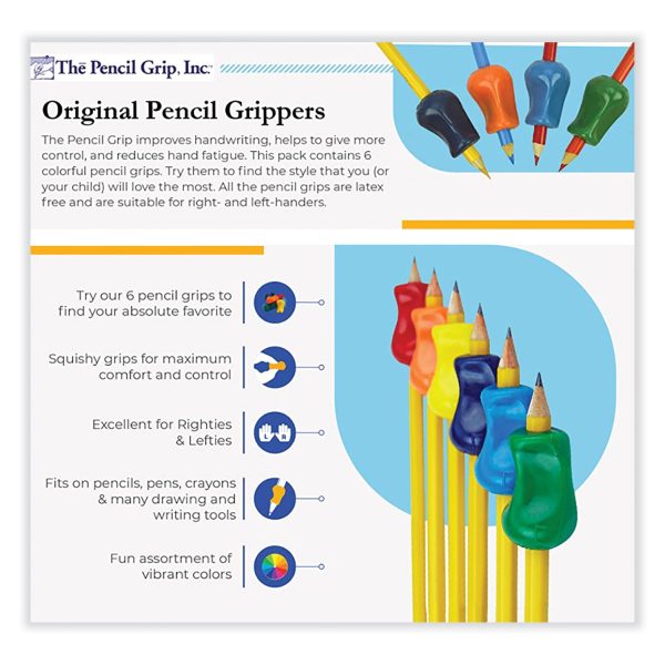 Original Grip, 2.1  Long, Assorted Colors, 6 Pack Online Sale - Image 2